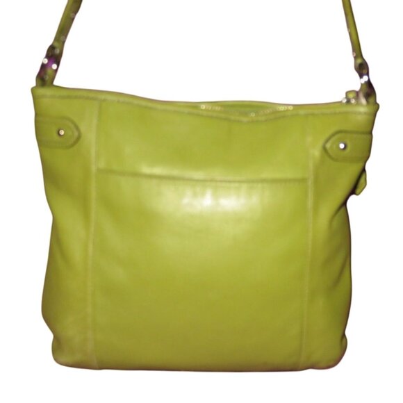 Coach 2013 Legacy Avocado Green Leather Messenger Crossbody handbag Swing pack - Picture 2 of 14